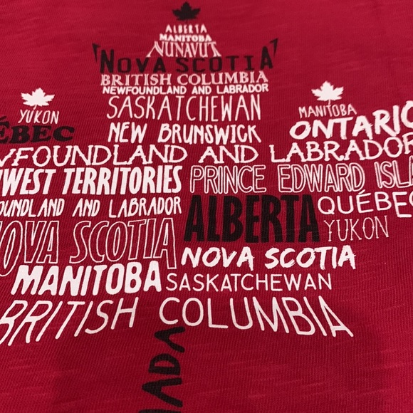 Toddler Canada T-Shirts in 3T and 4T Gray & Red - Picture 3 of 9